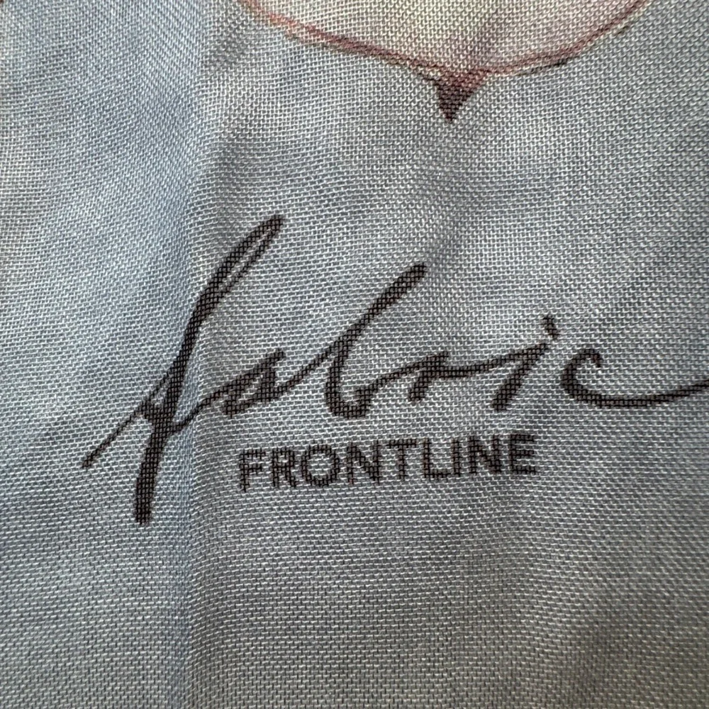 Fabric Frontline Zurich Scarf Modal Silk Handmade Switzerland Botanical Print